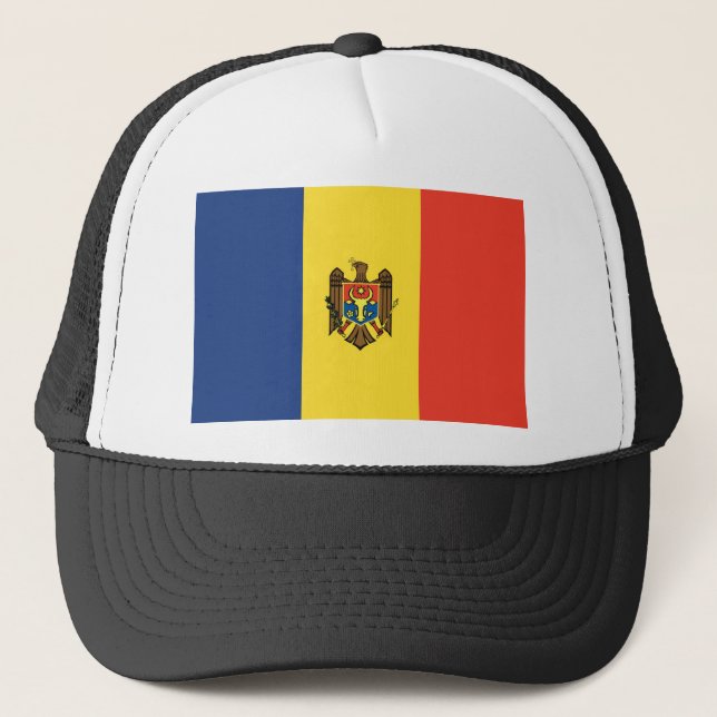 Moldova Flag Trucker Hat (Front)