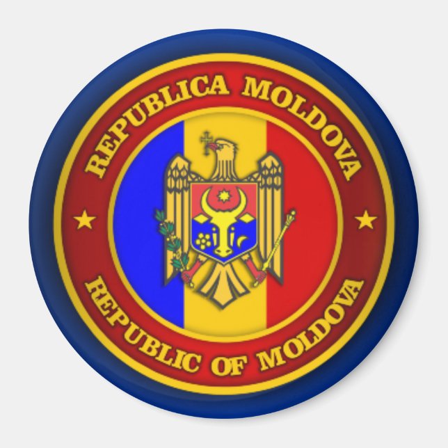 Moldova Medallion Magnet (Front)
