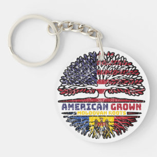 Moldova Moldovan US American USA United States Key Ring