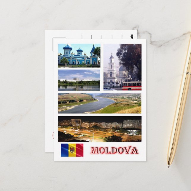 Moldova - Mosaic - Postcard (Front/Back In Situ)