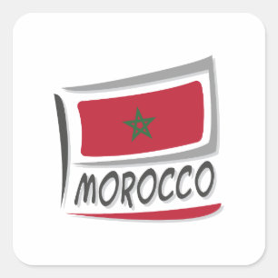 Moldova Pride X Flag Square Sticker