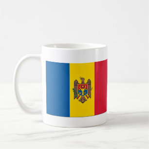 Moldovan Flag and Anthem Name Porcelain Mug