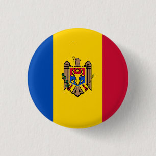 Moldovan Flag, Flag of Moldova 3 Cm Round Badge