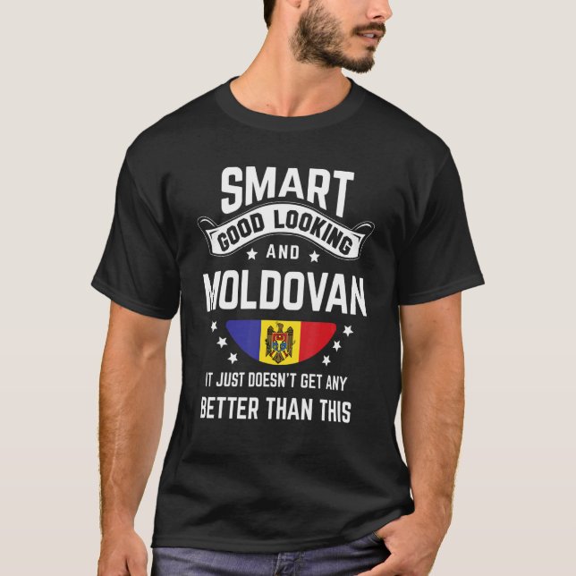 Moldovan Flag Native Pride  Moldova Moldovan Roots T-Shirt (Front)