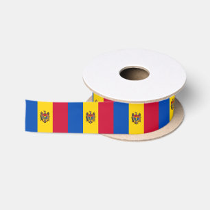 Moldovan Flag ribbon, Moldova fashion /sports Satin Ribbon