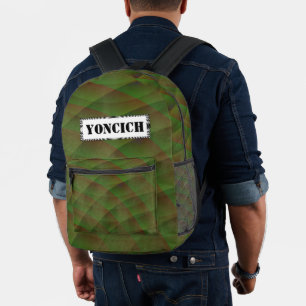 Moldy Interference by Kenneth Yoncich Printed Backpack