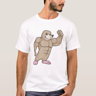 Mole as Bodybuilder with big Muscles T-Shirt