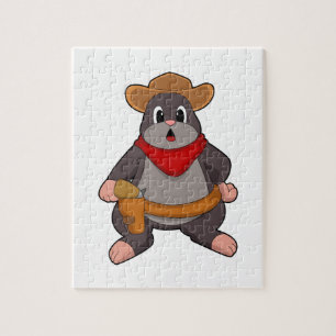 Mole as Cowboy Jigsaw Puzzle