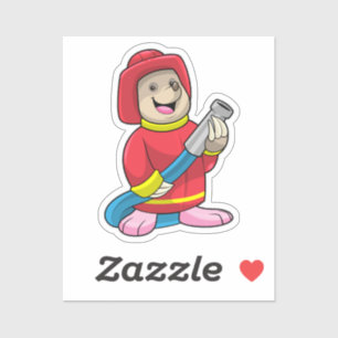 Mole as Firefighter with Hose