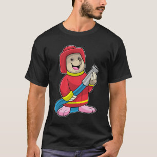 Mole as Firefighter with Hose T-Shirt