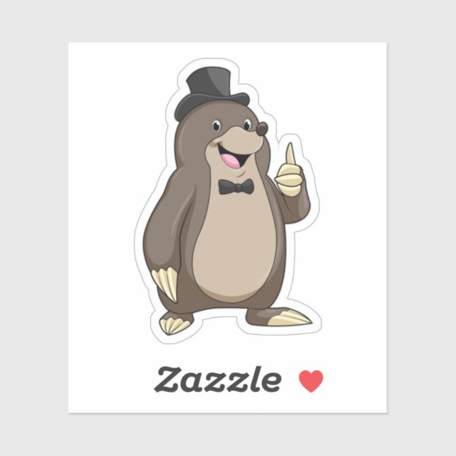 Mole as Groom with Tie (Sheet)