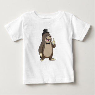 Mole as Groom with Tie Baby T-Shirt