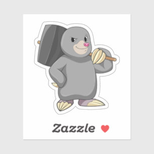Mole as Handyman with Hammer