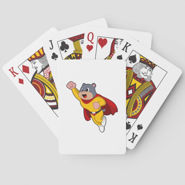 Mole as Hero Playing Cards (Back)