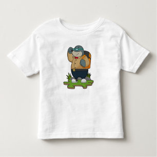 Mole as Hiker with Backpack Toddler T-Shirt