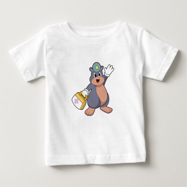 Mole as Nurse with First aid kit.PNG Baby T-Shirt (Front)