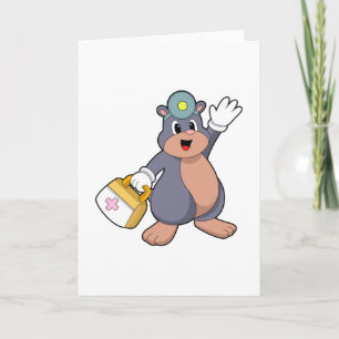 Mole as Nurse with First aid kit.PNG Card