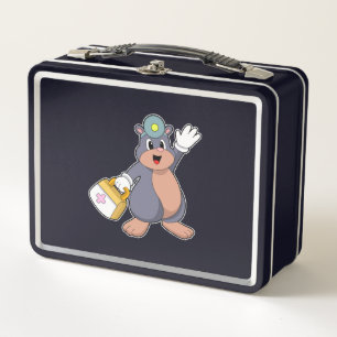 Mole as Nurse with First aid kit.PNG Metal Lunch Box