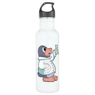 Mole as Scientist with Test tube 710 Ml Water Bottle