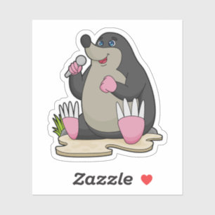 Mole as Singer with Microphone