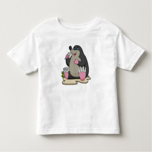 Mole as Singer with Microphone Toddler T-Shirt