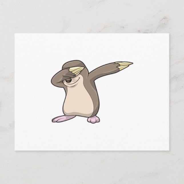 Mole at Hip Hop Dance Dab Postcard (Front)