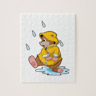 Mole at Rain with Raindrops Jigsaw Puzzle