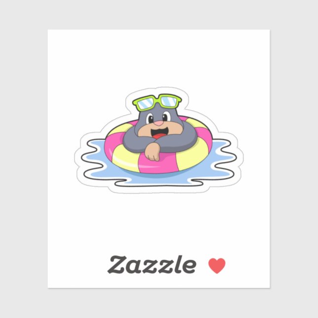 Mole at Swimming with Swim ring.PNG (Sheet)