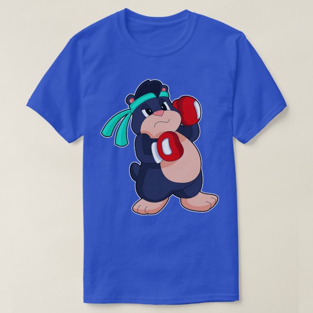 Mole Boxer Boxing gloves T-Shirt (Design Front)