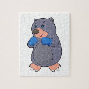 Mole Boxing Boxer Boxing gloves Jigsaw Puzzle