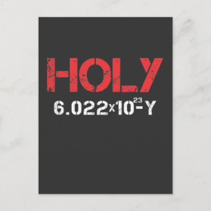 Mole Carbon Chemistry Holy Moley Avogadro Science Postcard