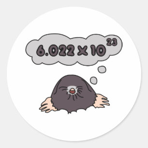 Mole Classic Round Sticker