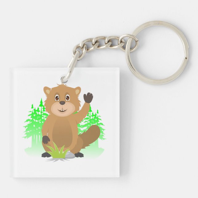 Mole clipart key ring (Back)