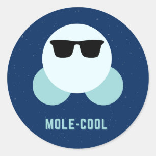 Mole-Cool Classic Round Sticker