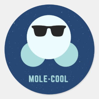Mole-Cool Classic Round Sticker