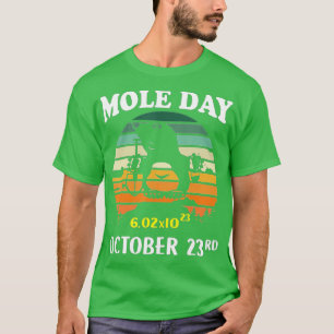 Mole Day Avogadro's Number October 23rd Gift For C T-Shirt
