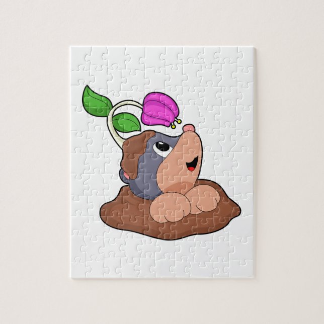 Mole Earth Flower Jigsaw Puzzle (Vertical)