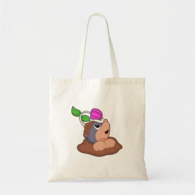 Mole Earth Flower Tote Bag (Front)
