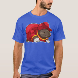 Mole Firefighter Fire department T-Shirt