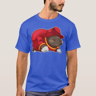 Mole Firefighter Fire department T-Shirt