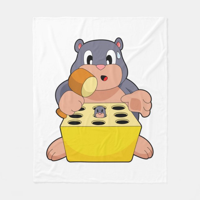 Mole Game Fleece Blanket (Front)