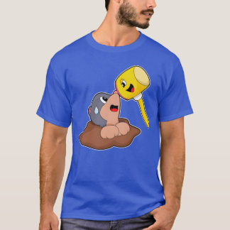 Mole Hammer Cute Animals friends T-Shirt