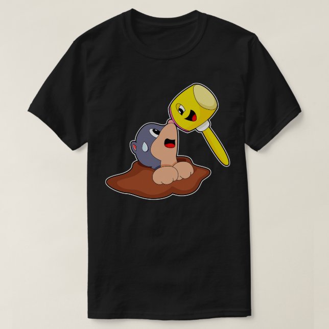 Mole Hammer T-Shirt (Design Front)