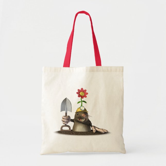 Mole in a Hole Tote Bag (Front)