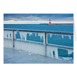 Mole in Warnemuende (Germany) in winter