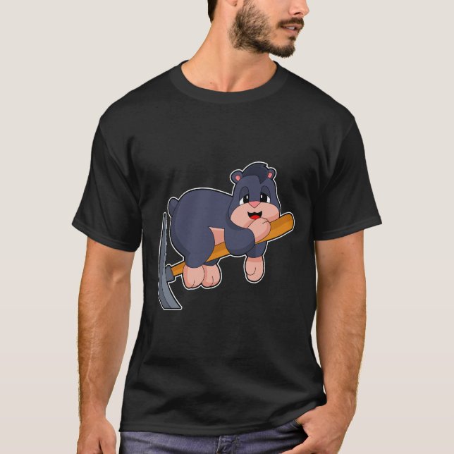 Mole Miner Pickaxe T-Shirt (Front)
