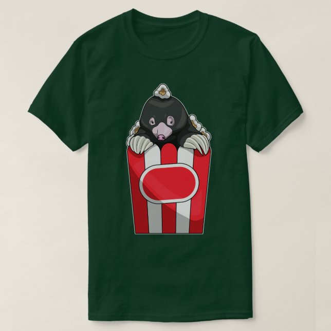 Mole Popcorn T-Shirt (Design Front)