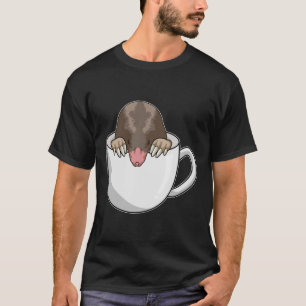 Mole with Cup of Coffee T-Shirt