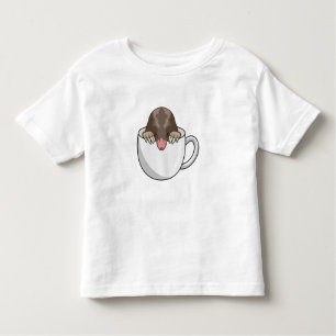 Mole with Cup of Coffee Toddler T-Shirt