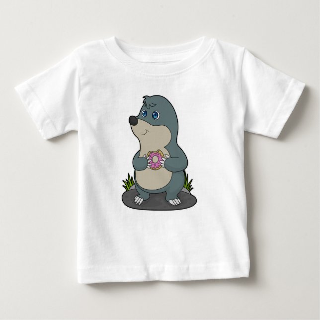 Mole with Donut Baby T-Shirt (Front)